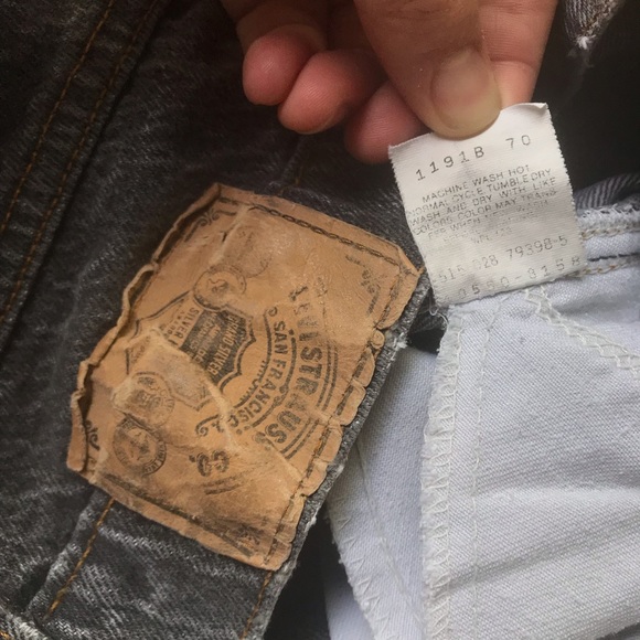 Vintage Silver Tab Levi’s Black Denim Jeans - Picture 8 of 8